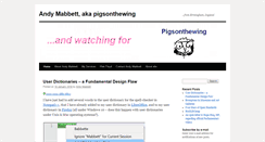 Desktop Screenshot of pigsonthewing.org.uk